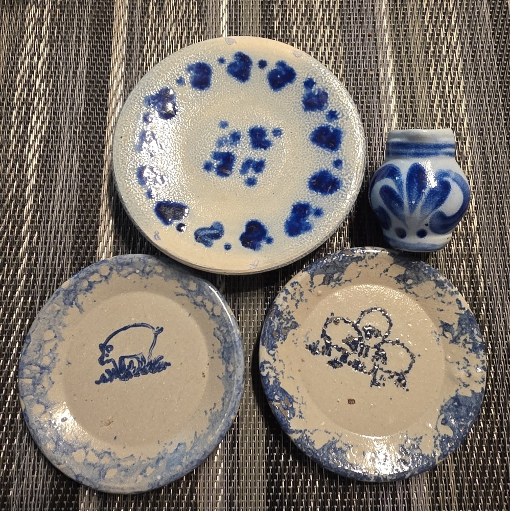 LOT OF GERMAN SALT GLAZE POTTERY KERAMIK WEBBER KOLN